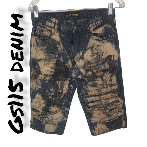 Gs115 Other - Kids GS 115 Denim Distressed Bleach Spots Shorts Size 16